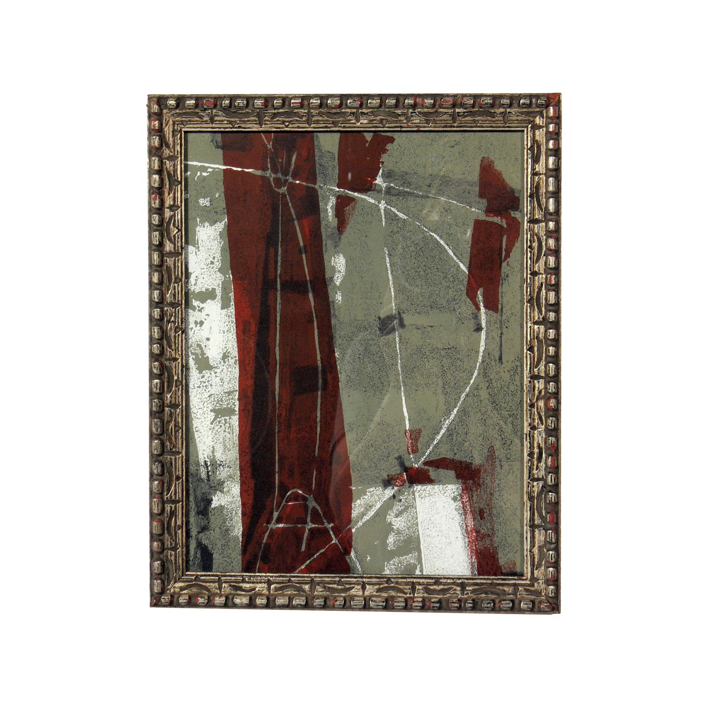 Glass Selection of Abstract Modern Lithographs or Gallery Wall