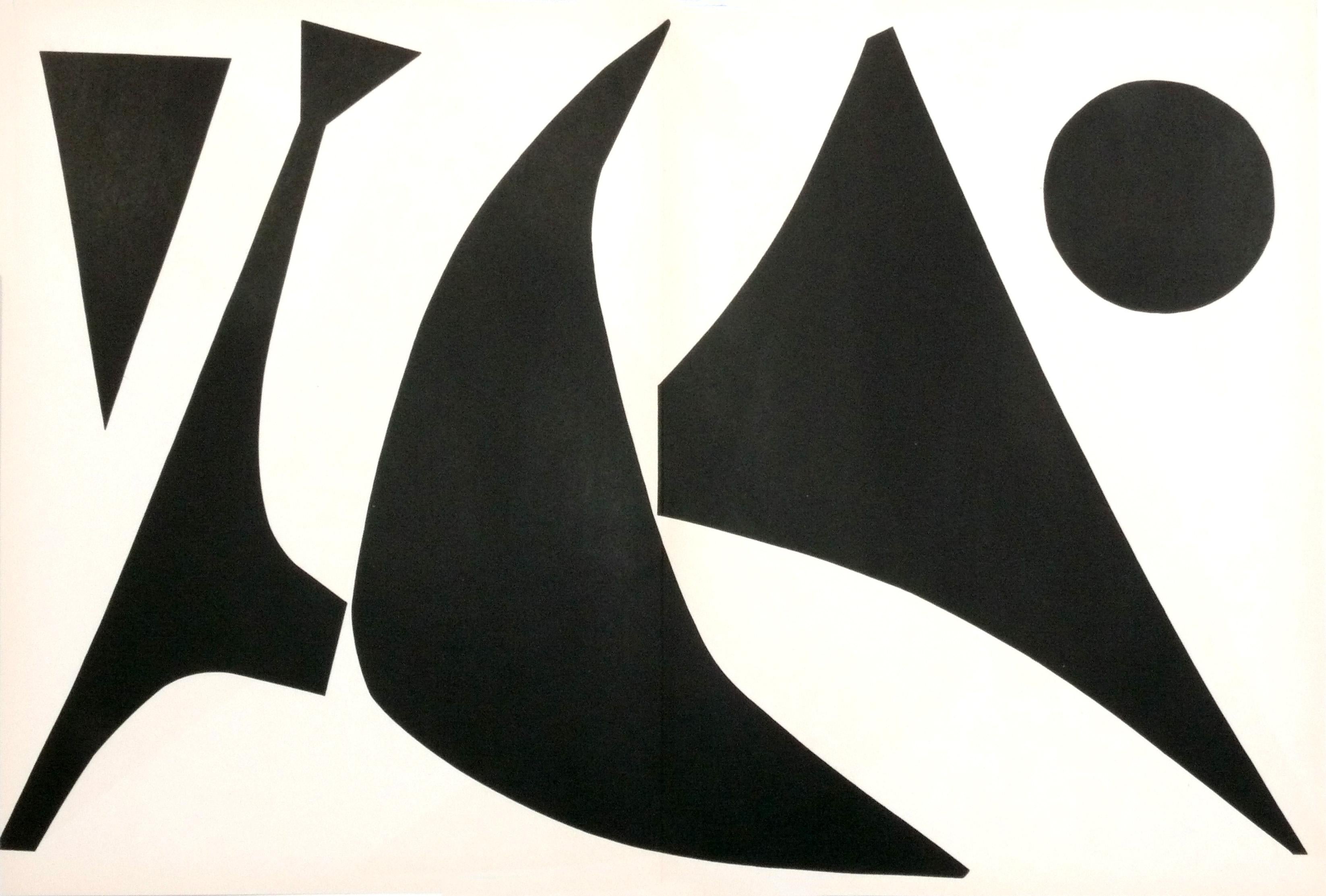 Selection of Alexander Calder color lithographs, French, circa 1960s. They are from the limited edition folio “Derriere le Miroir”, published by the legendary Galerie Maeght, circa 1960s. Please see our other 1stdibs listings for more Alexander