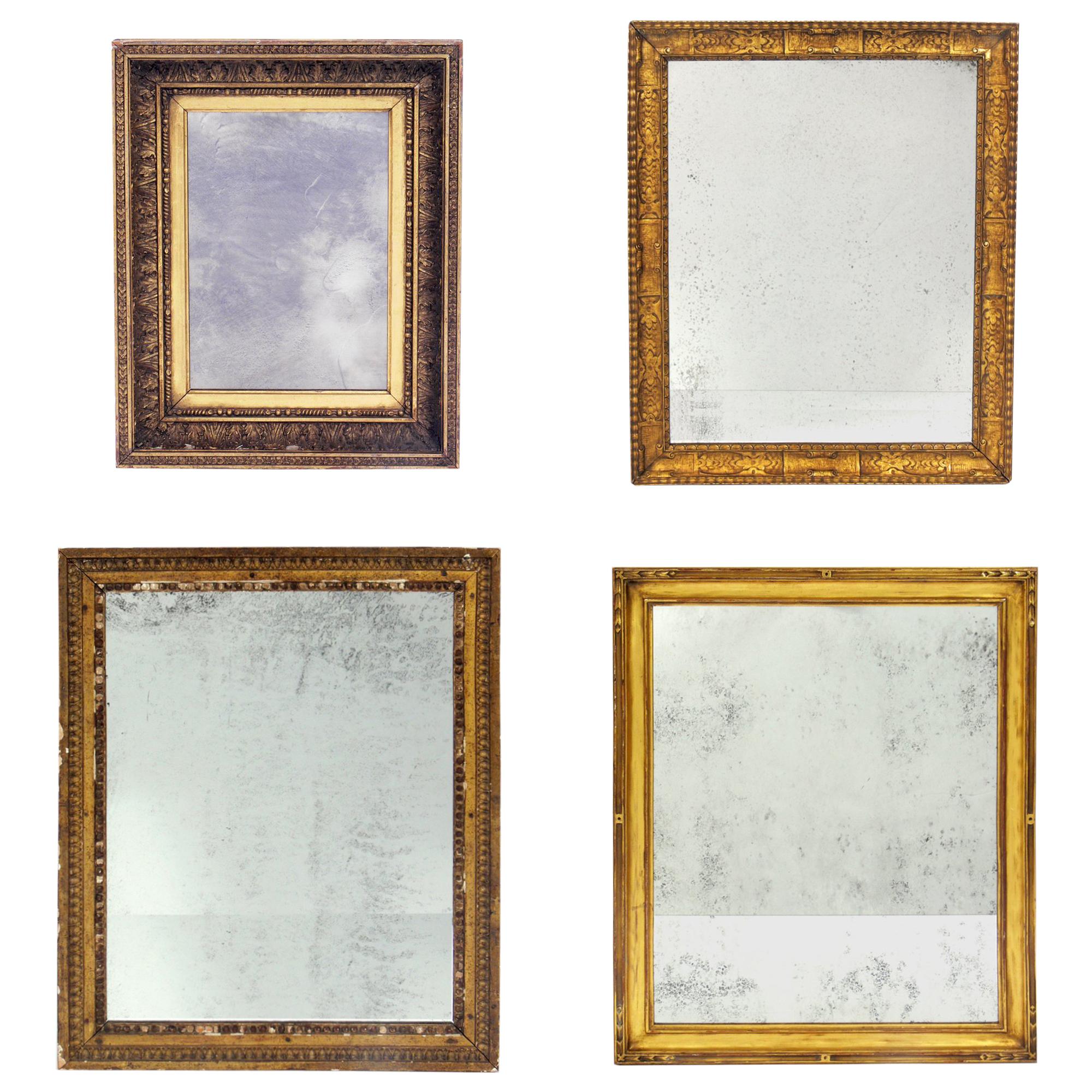 Selection of Antiqued Gilt Mirrors