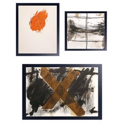 Selection of Antoni Tapies Lithographs Professionally Framed