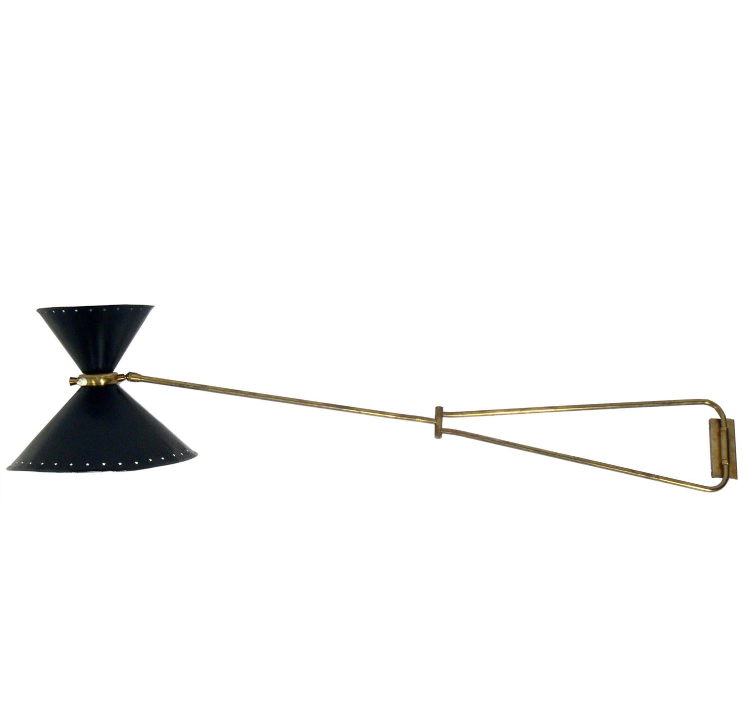 French Selection of Articulating Wall Sconces by Rene Mathieu for Maison Lunel