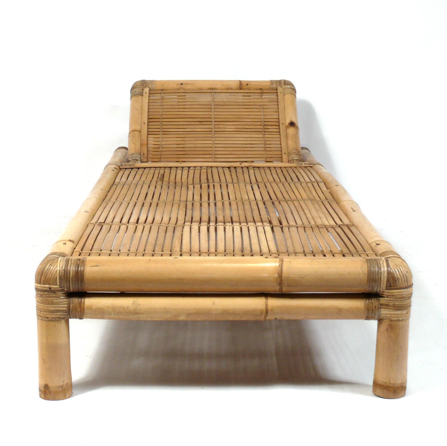American Selection of Bamboo Chaise Lounges 