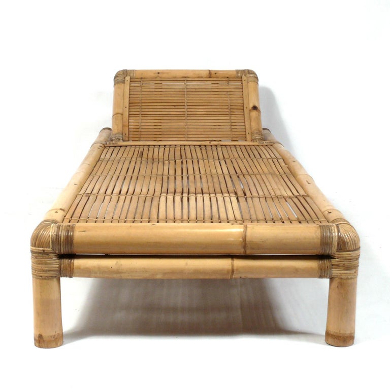 Selection of Bamboo Chaise Lounges For Sale at 1stDibs
