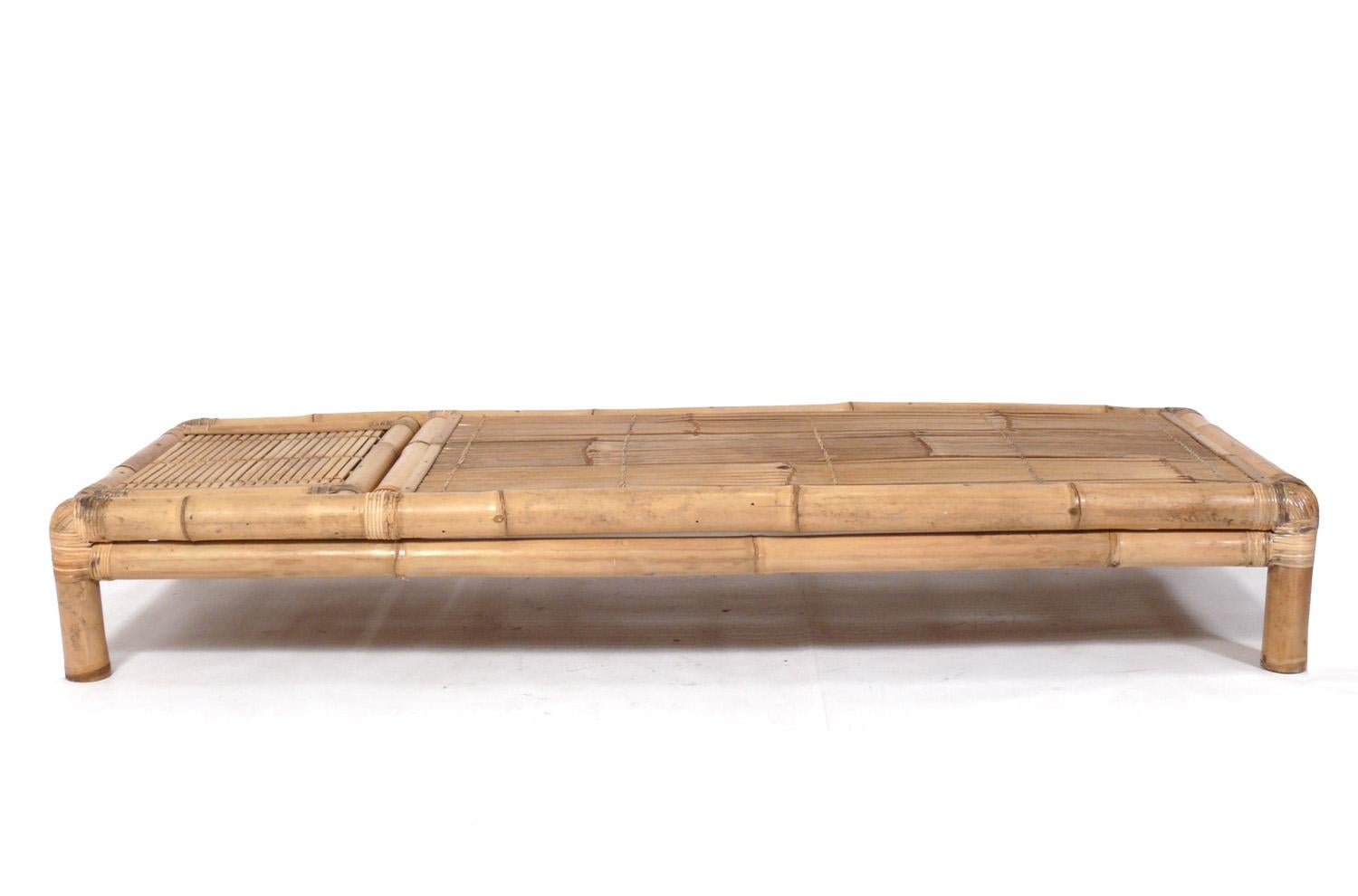 Selection of Bamboo Chaise Lounges  In Good Condition In Atlanta, GA