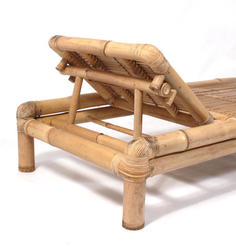 Selection of Bamboo Chaise Lounges For Sale at 1stDibs