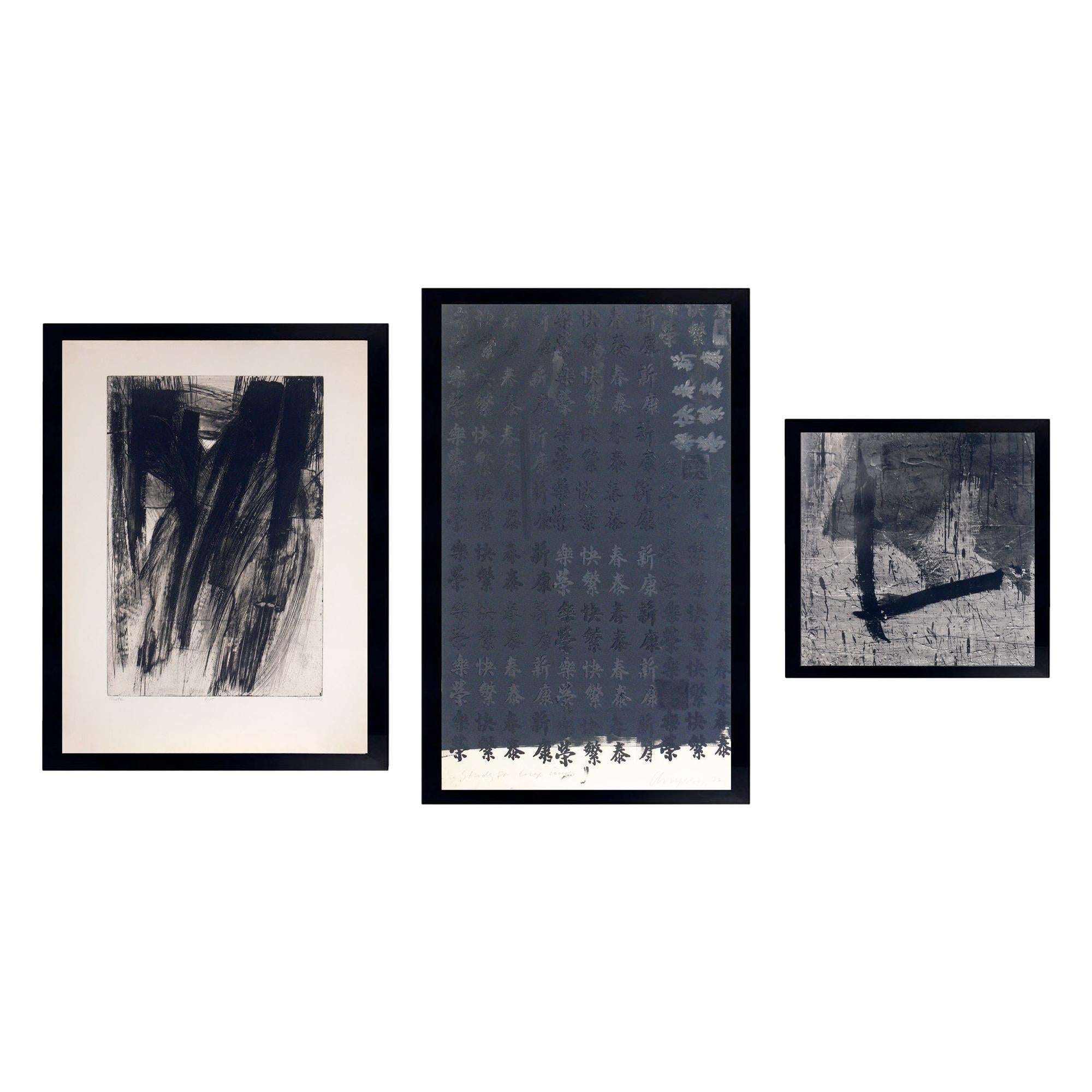 Selection of Black and White Abstract Prints