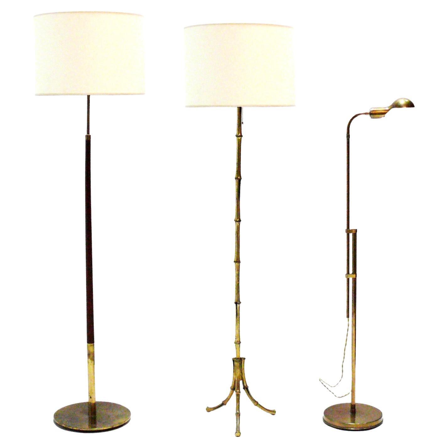 Selection of Brass Floor Lamps  For Sale