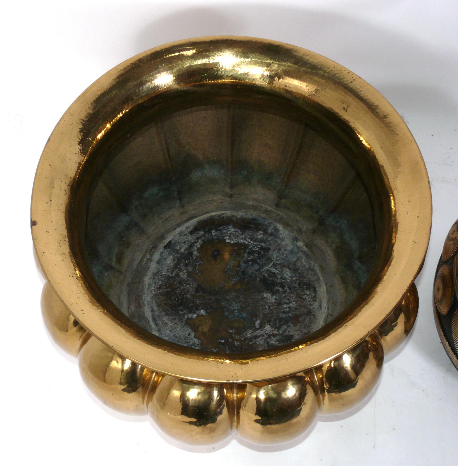 Tribal Selection of Brass Planters For Sale