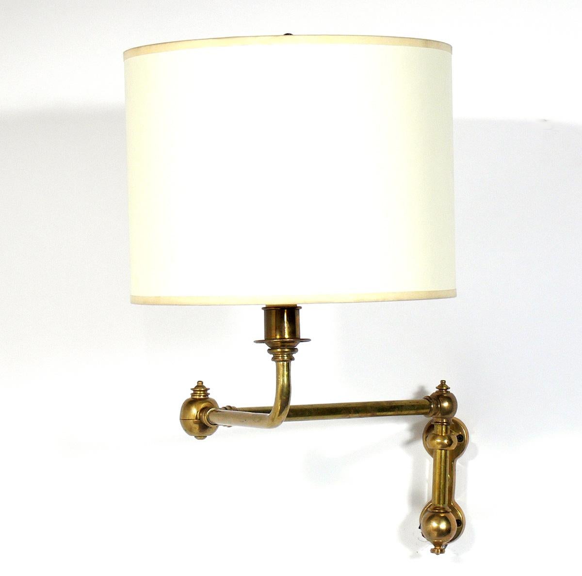 American Selection of Brass Swing Arm Sconces