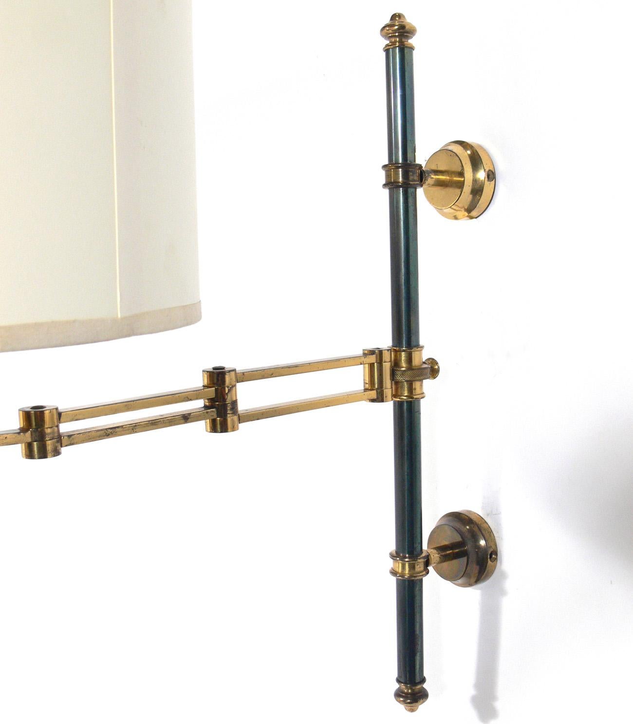 Selection of Brass Swing Arm Sconces 3