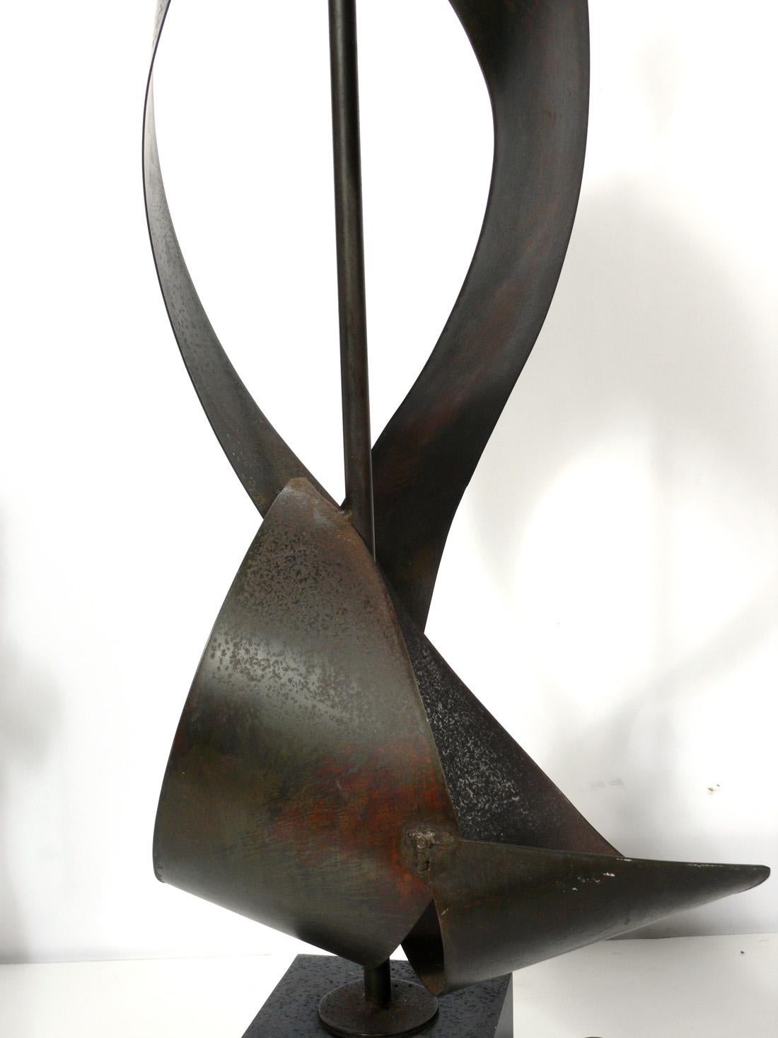 Metal Selection of Bronze Modernist Lamps For Sale
