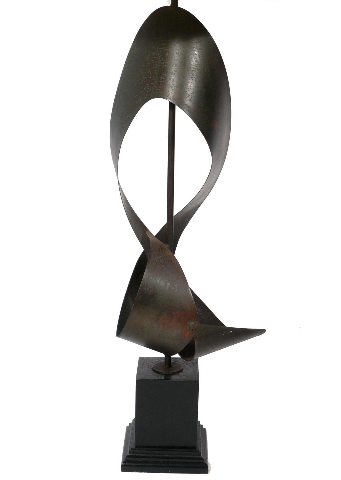 Selection of Bronze Modernist Lamps For Sale 1