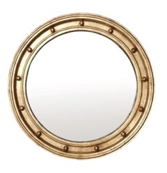 Selection of Bullseye Gilt Convex Mirrors 21" Diameter 20th Century