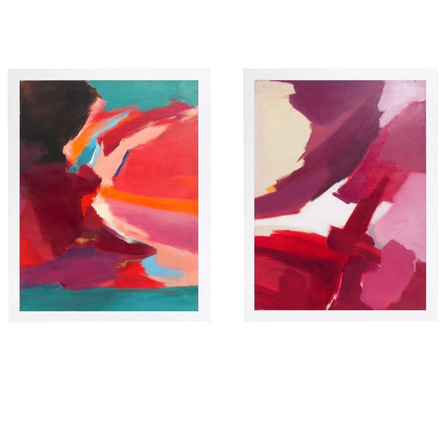 Selection Of Colorful 1980s Abstract Paintings For Sale At 1stdibs