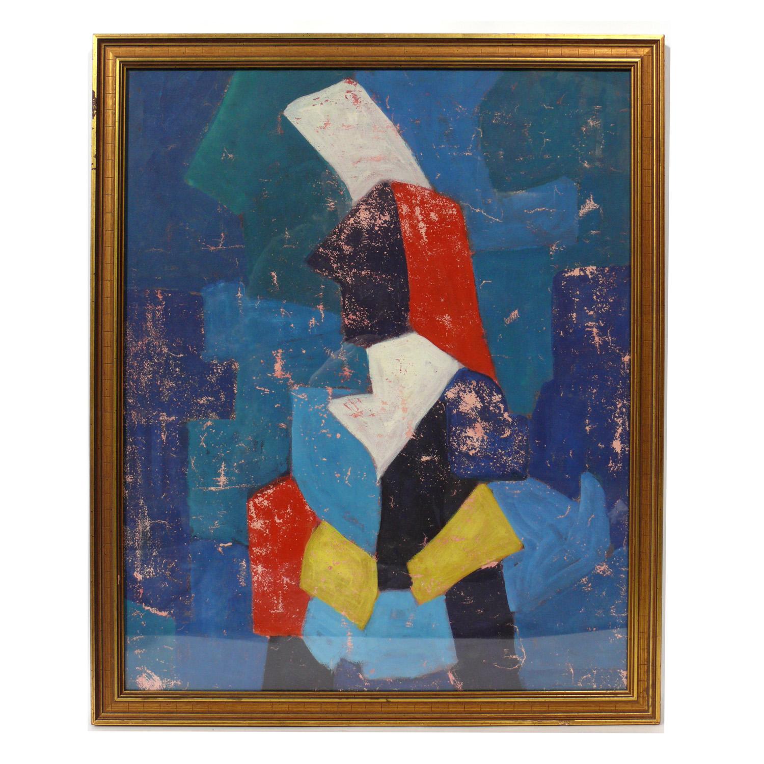 French Selection of Colorful Modern Art or Gallery Wall For Sale