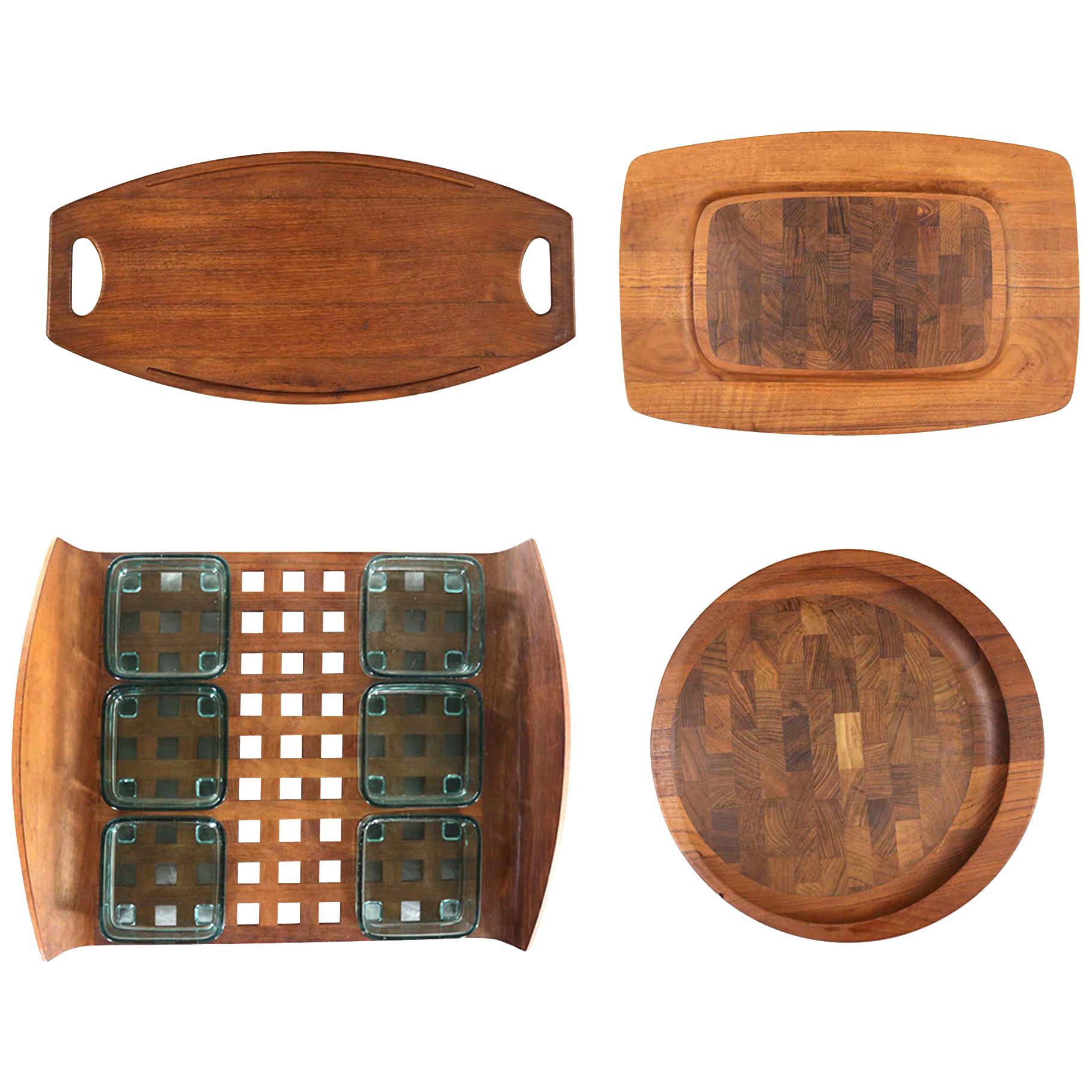 Selection of Dansk Designs Teak Trays or Cutting Boards by Jens Quistgaard