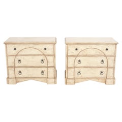 Retro Selection of Distressed Ivory Color Chests by Baker Milling Road