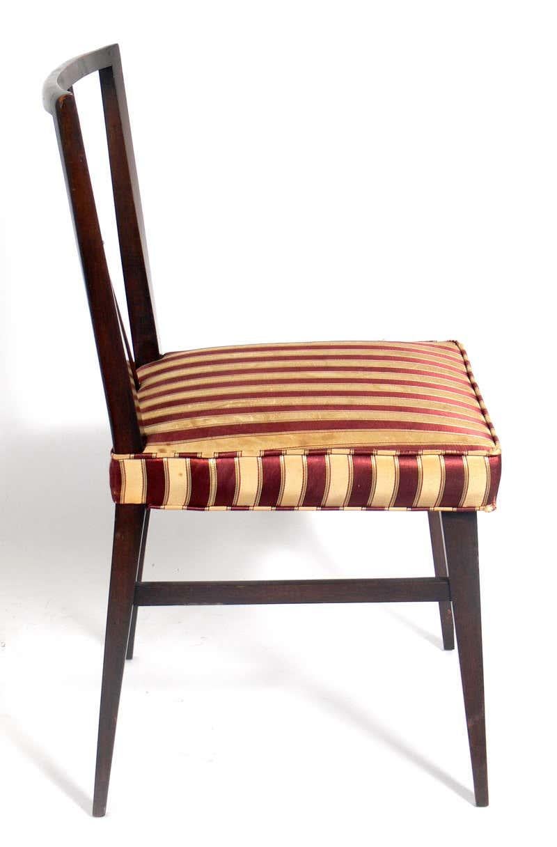 American Selection of Elegant Dining Chairs by Tommi Parzinger For Sale