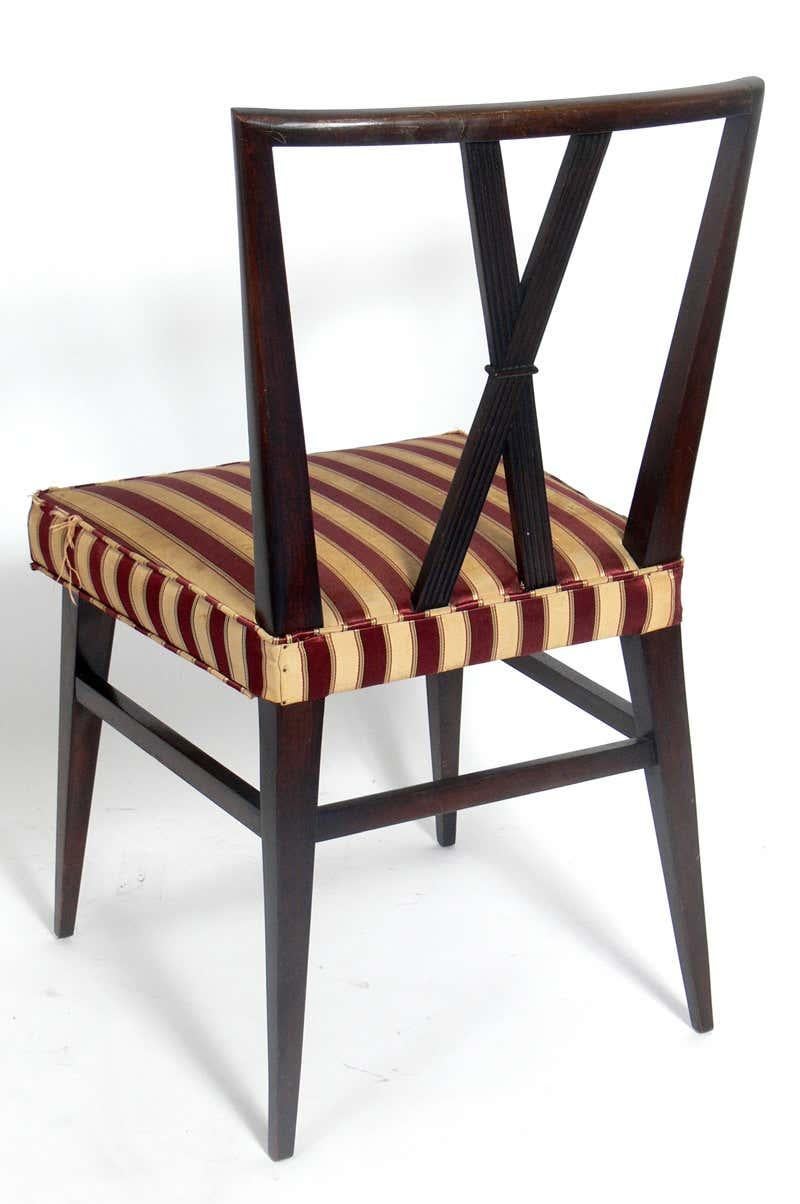 Sélection d'élégantes chaises de salle à manger par Tommi Parzinger Bon état - En vente à Atlanta, GA