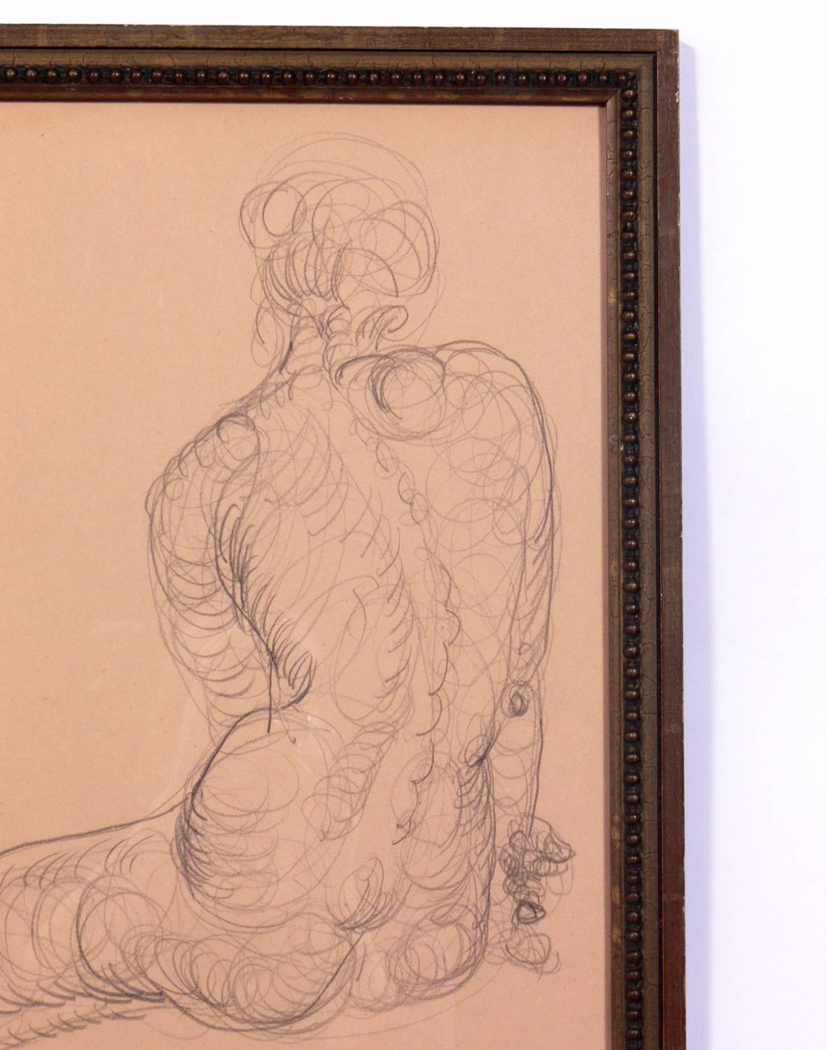 Selection of Figural Line Drawings or Gallery Wall by Miriam Kubach 3
