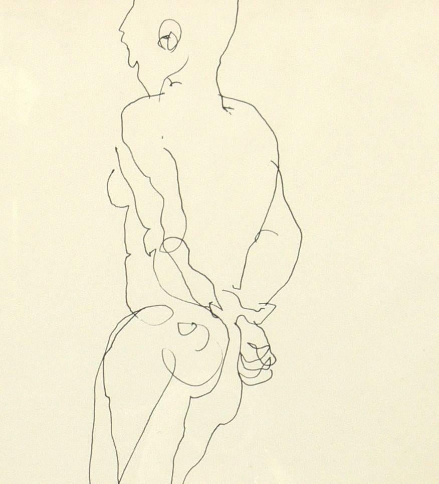 Selection of Figural Line Drawings or Gallery Wall by Miriam Kubach 5