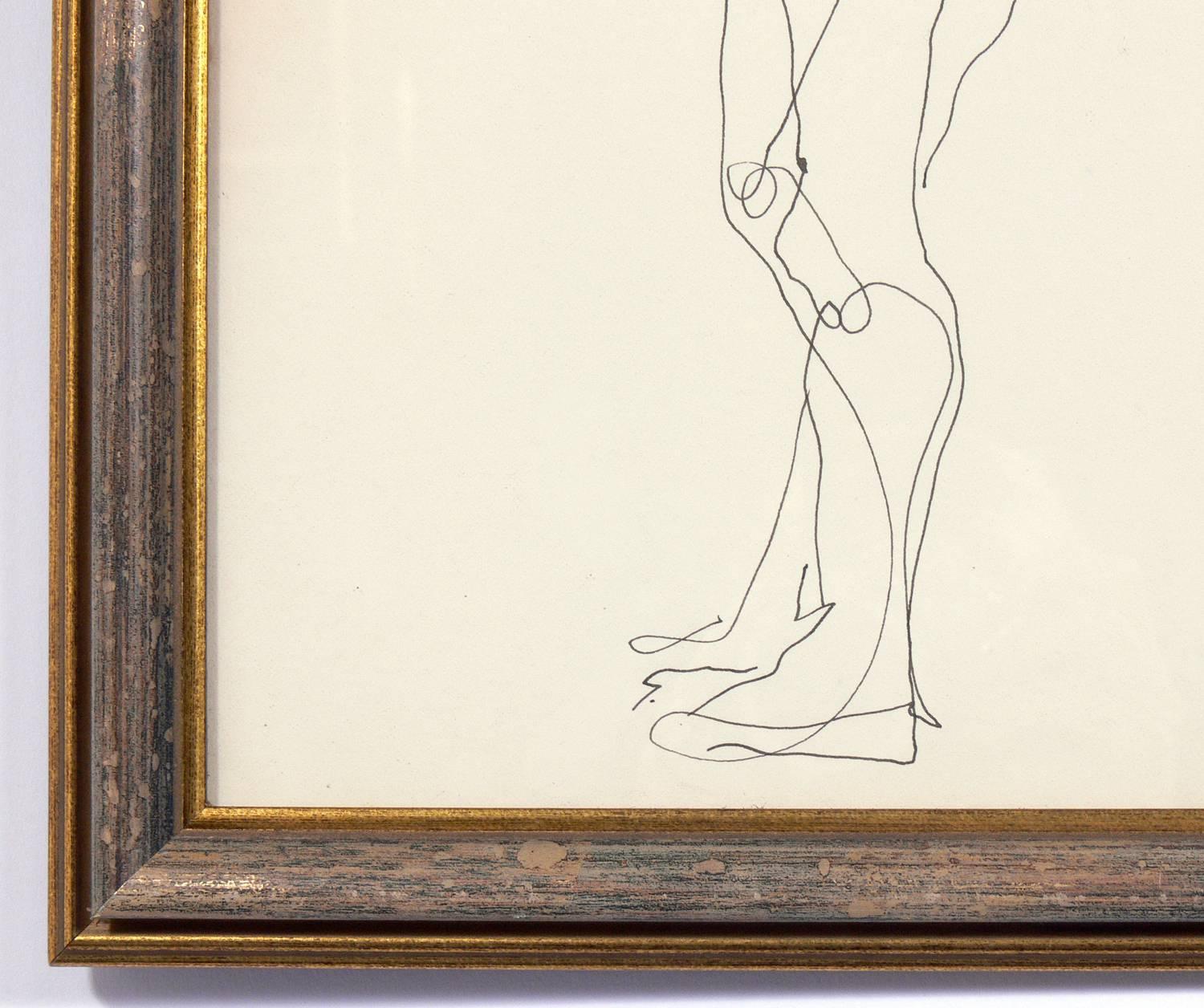 Selection of Figural Line Drawings or Gallery Wall by Miriam Kubach 6