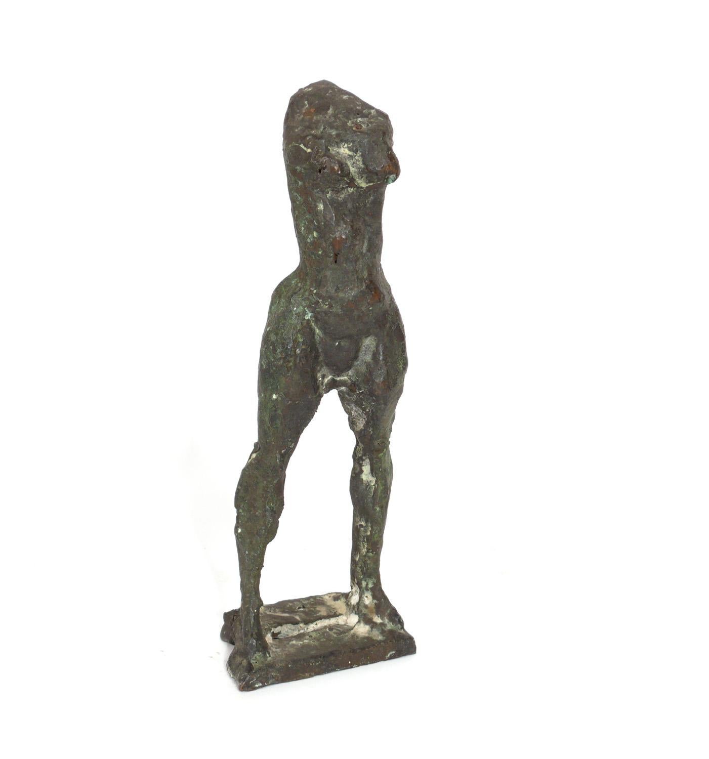 Selection of figural nude female bronzes, circa 1940s-1990s. These were removed from the Manhattan estate of a world traveler. She purchased a lot of art in Italy, including a signed Ettore Greco bronze that we also listed on 1stdibs. Only one of