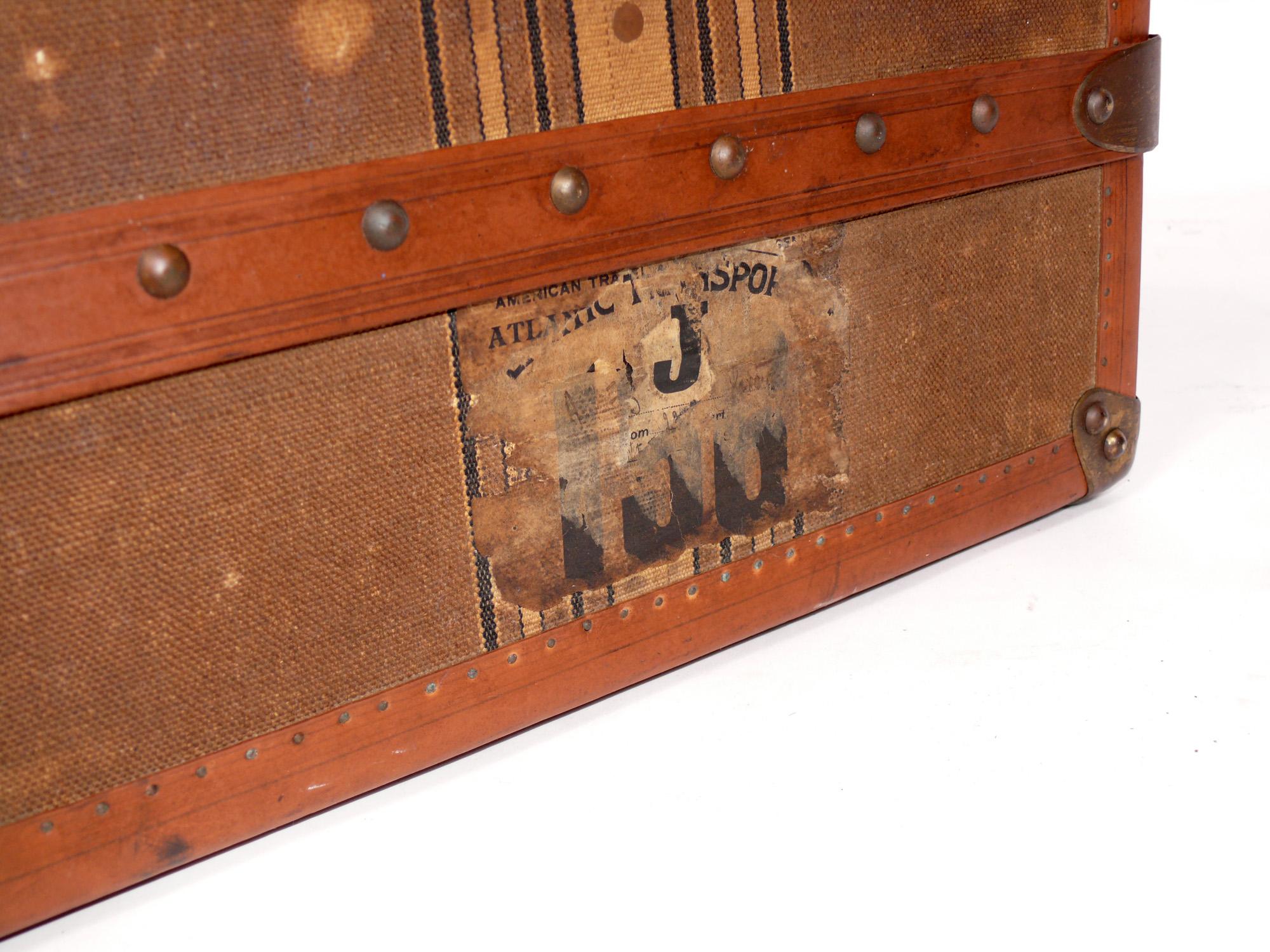 Mid-20th Century Selection of French Steamer Trunks Goyard and Romand Paris For Sale