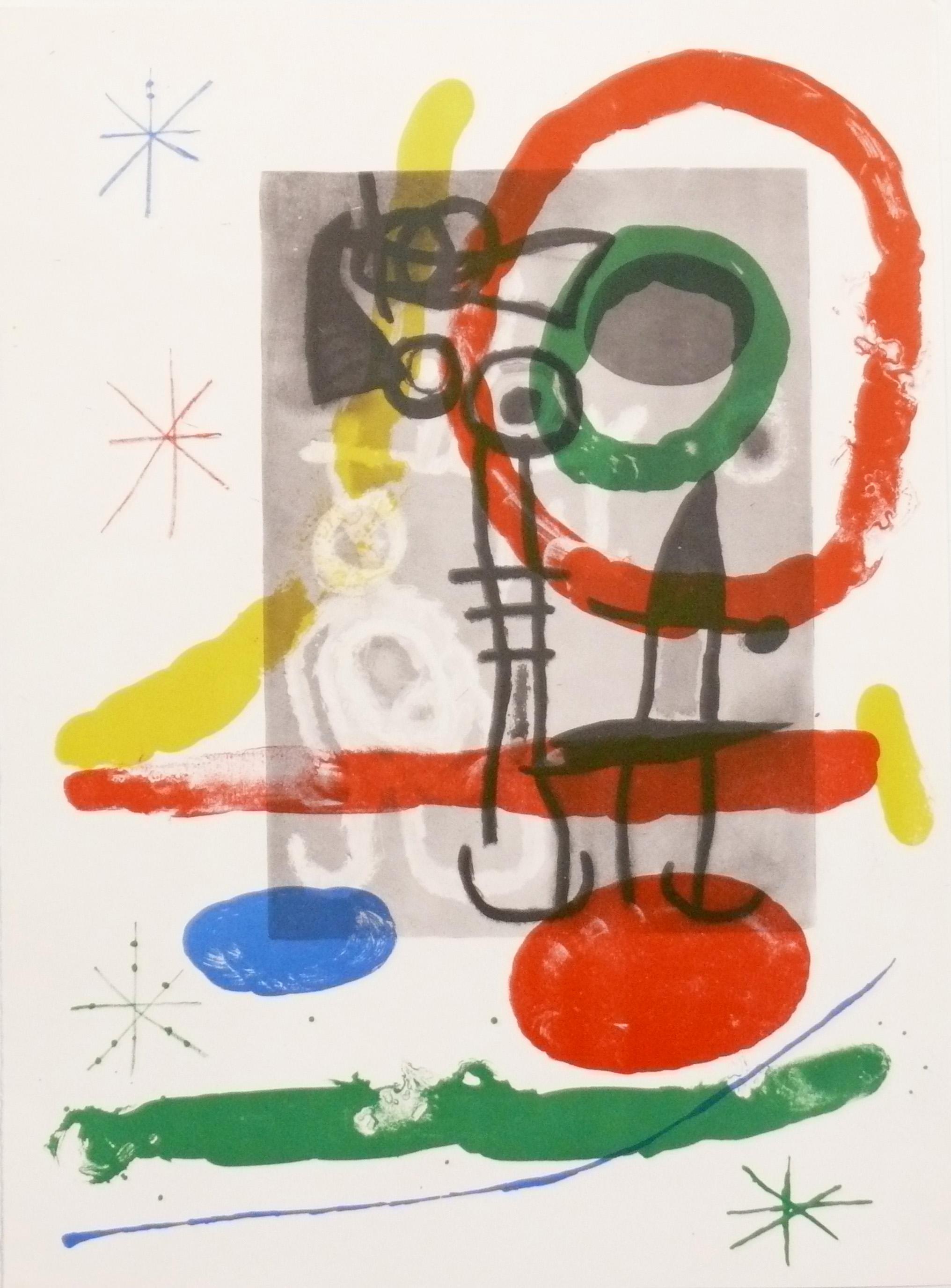 French Selection of Joan Miro Lithographs  For Sale
