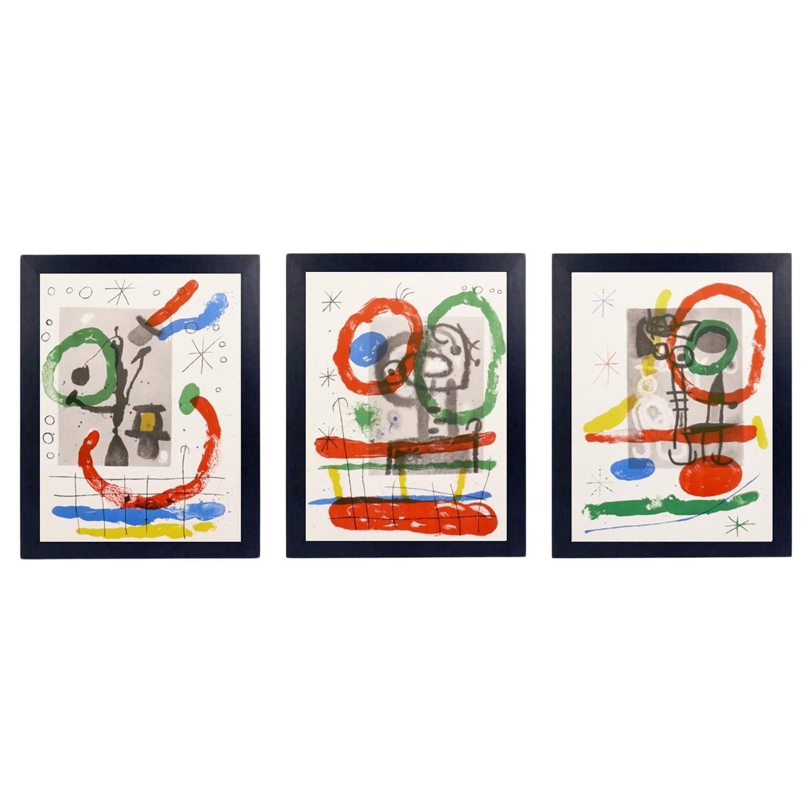 Selection of Joan Miro Lithographs 