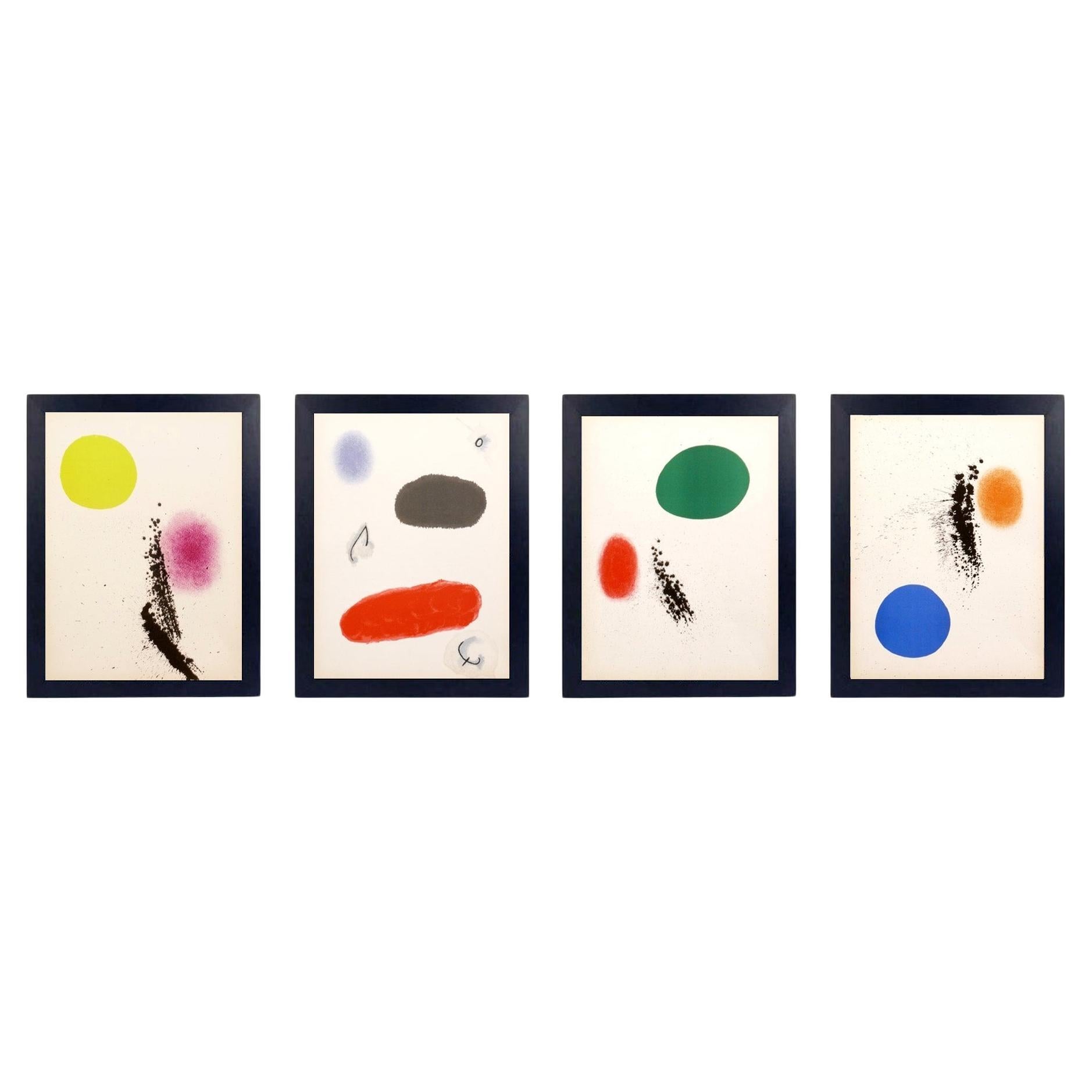 Sélection de lithographies de Joan Miro 