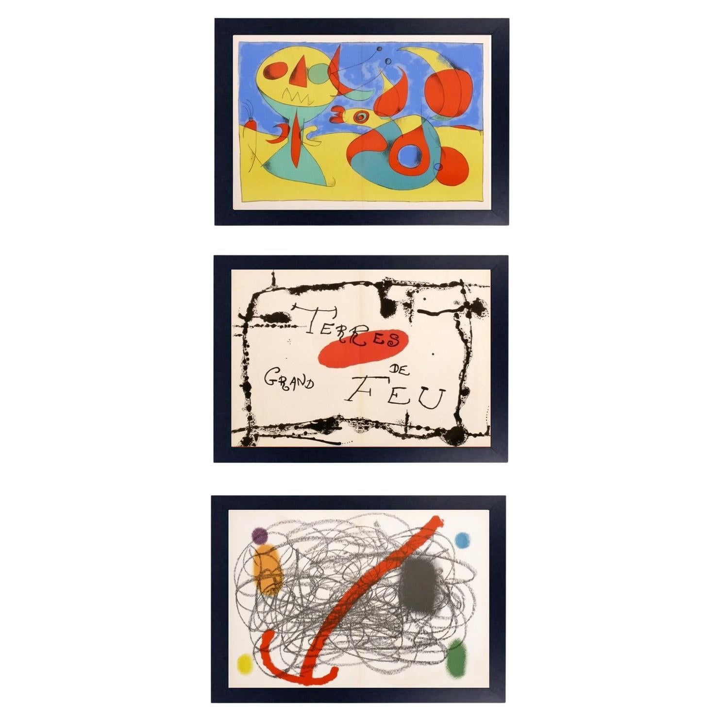 Sélection de lithographies de Joan Miro 