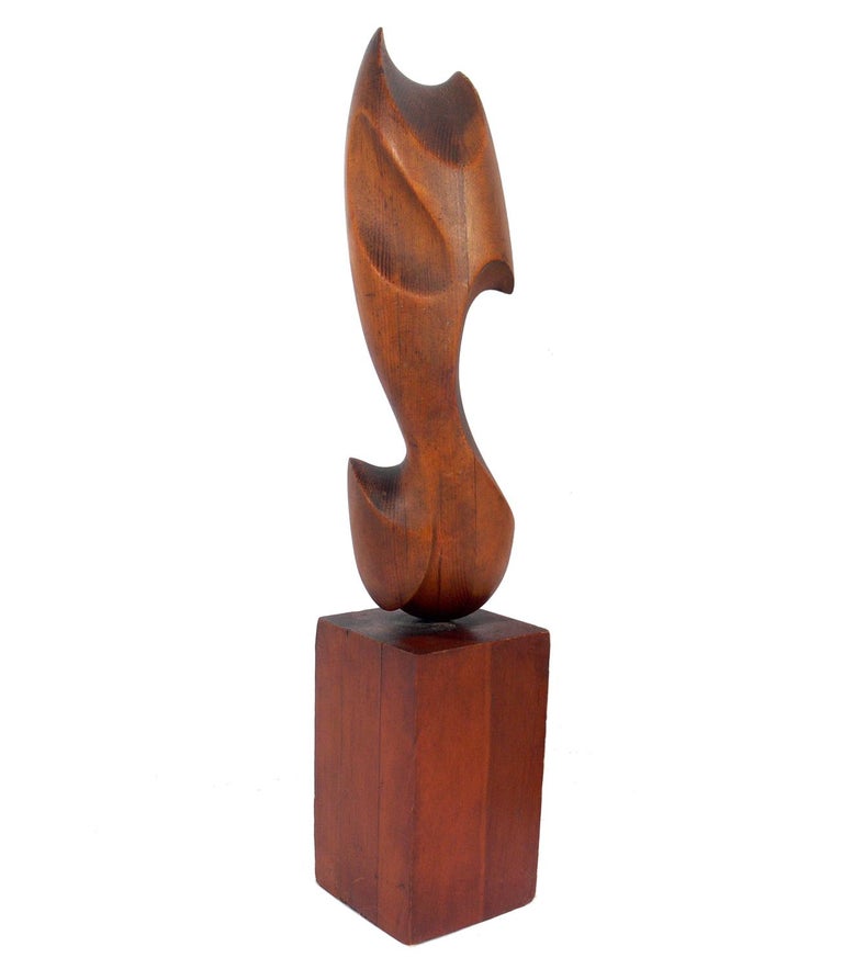 Mid-Century Modern Selection of Large Abstract Wood Sculptures For Sale