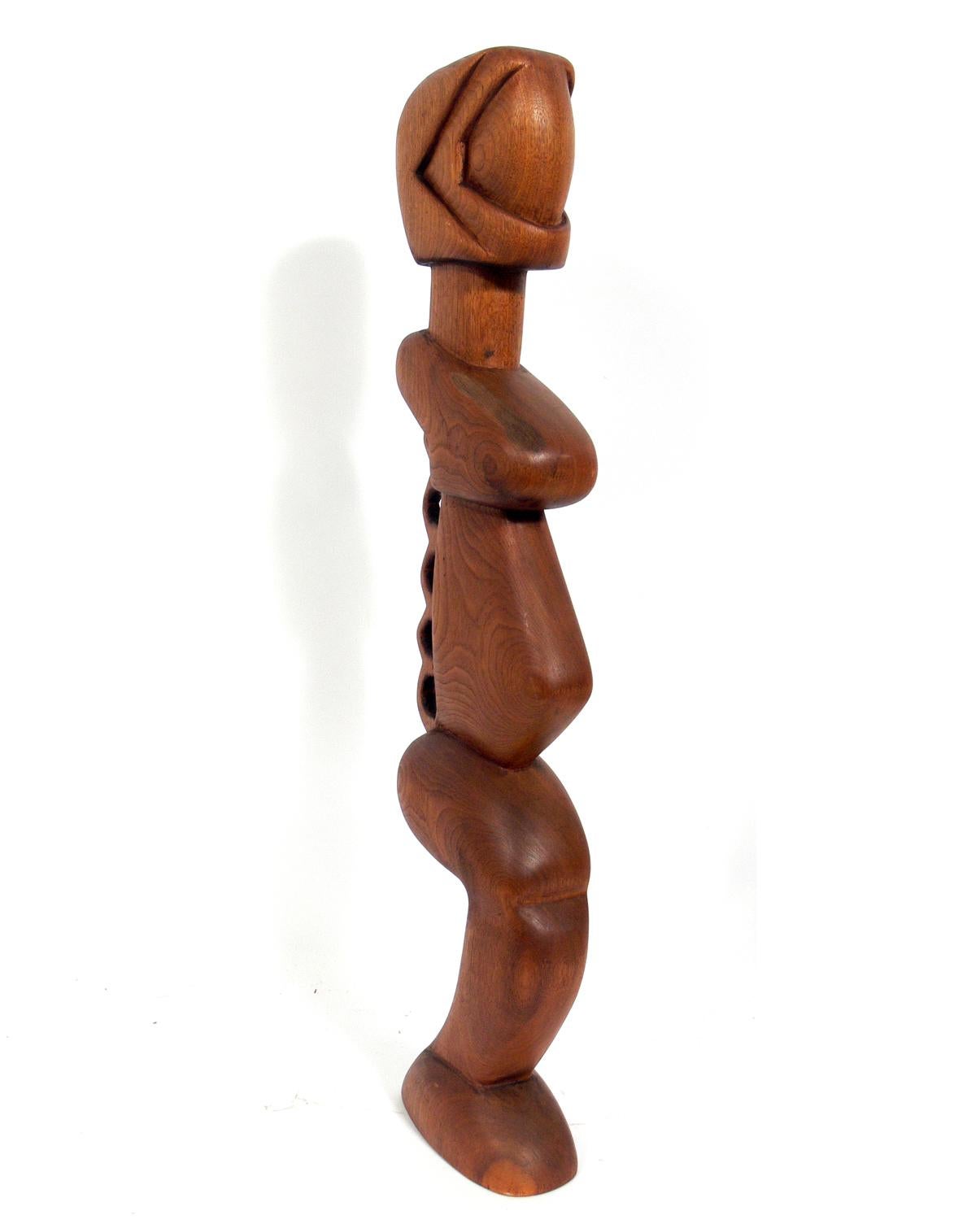 Mid-Century Modern Selection of Large Abstract Wood Sculptures For Sale