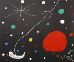 Sélection de grandes lithographies colorées de Joan Miro