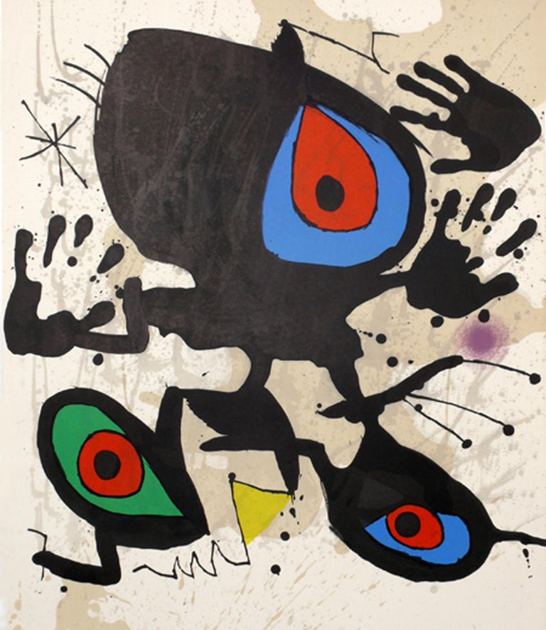 Selection of Large Joan Miro Color Lithographs In Good Condition For Sale In Atlanta, GA