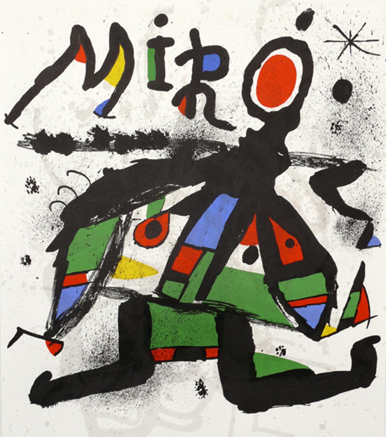 Français Sélection de grandes lithographies de Joan Miro en vente