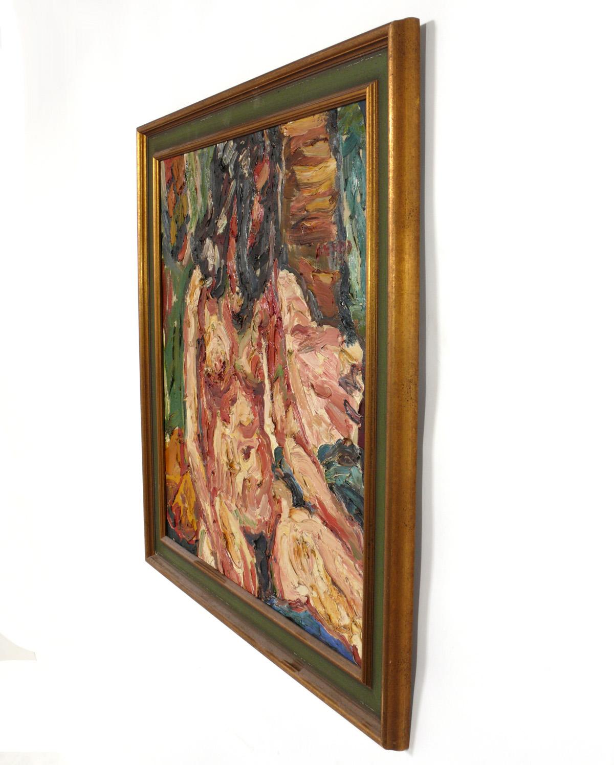 Mid-Century Modern Selection of Large Scale Nude Female Paintings by Philip Sherrod For Sale