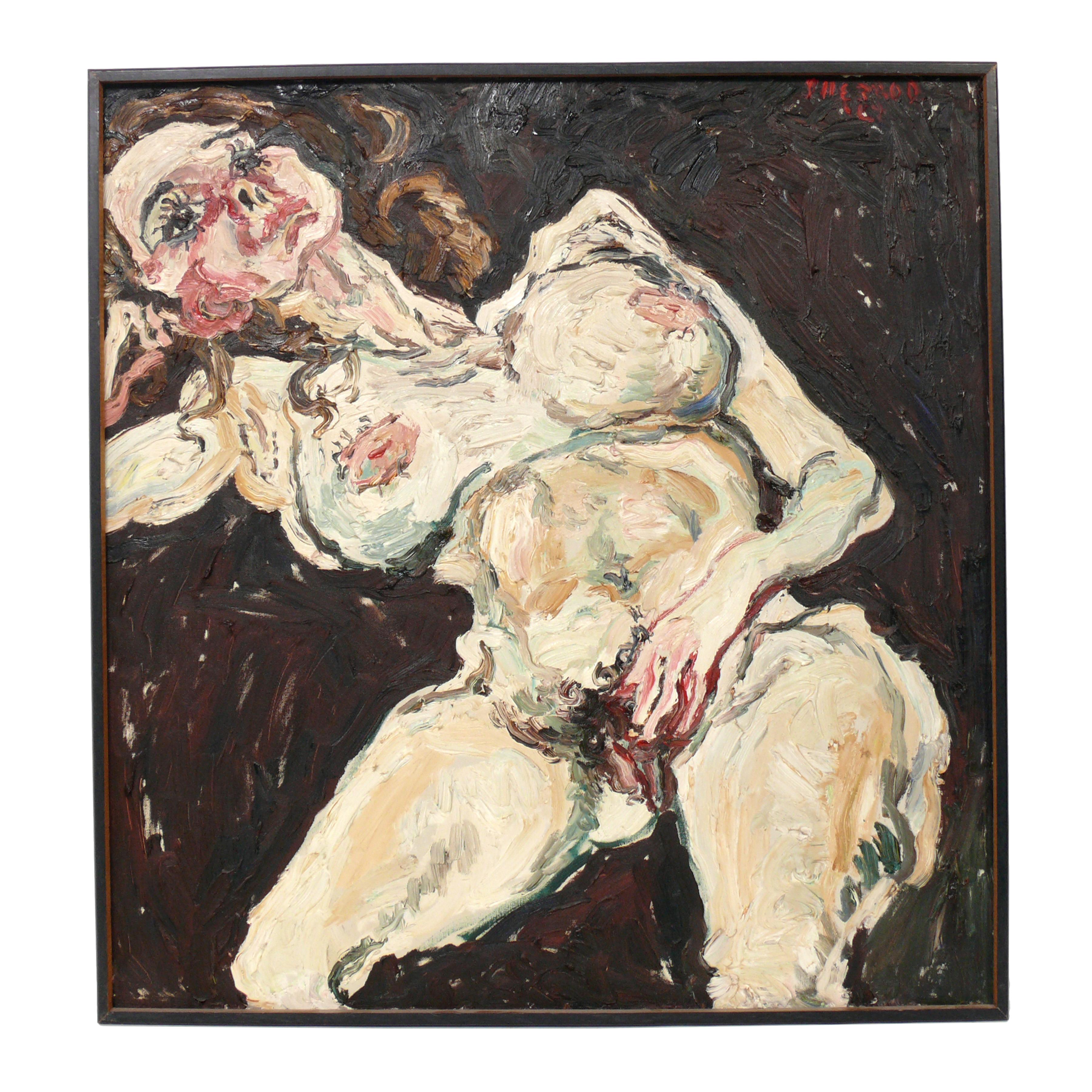 Sélection de peintures de femmes nues à grande échelle de Philip Sherrod en vente 1