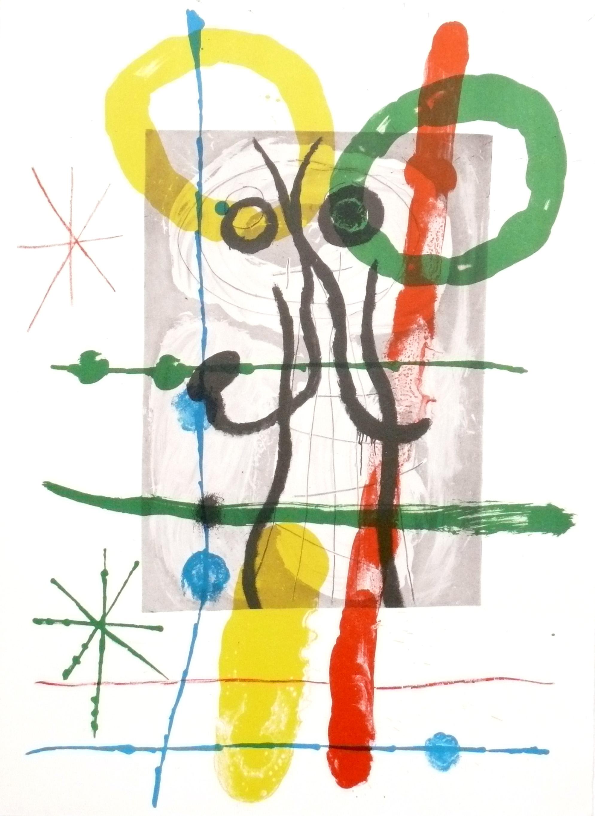 French Selection of Lithographs by Joan Miro  For Sale