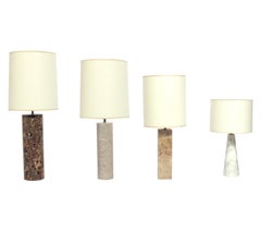 Selection of Midcentury Marble Lamps