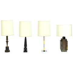 Used Selection of Mid-Century Modern Brass Lamps