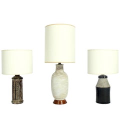 Selection of Mid-Century Modern Ceramic Lamps