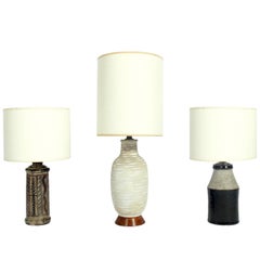 Vintage Selection of Mid-Century Modern Ceramic Lamps