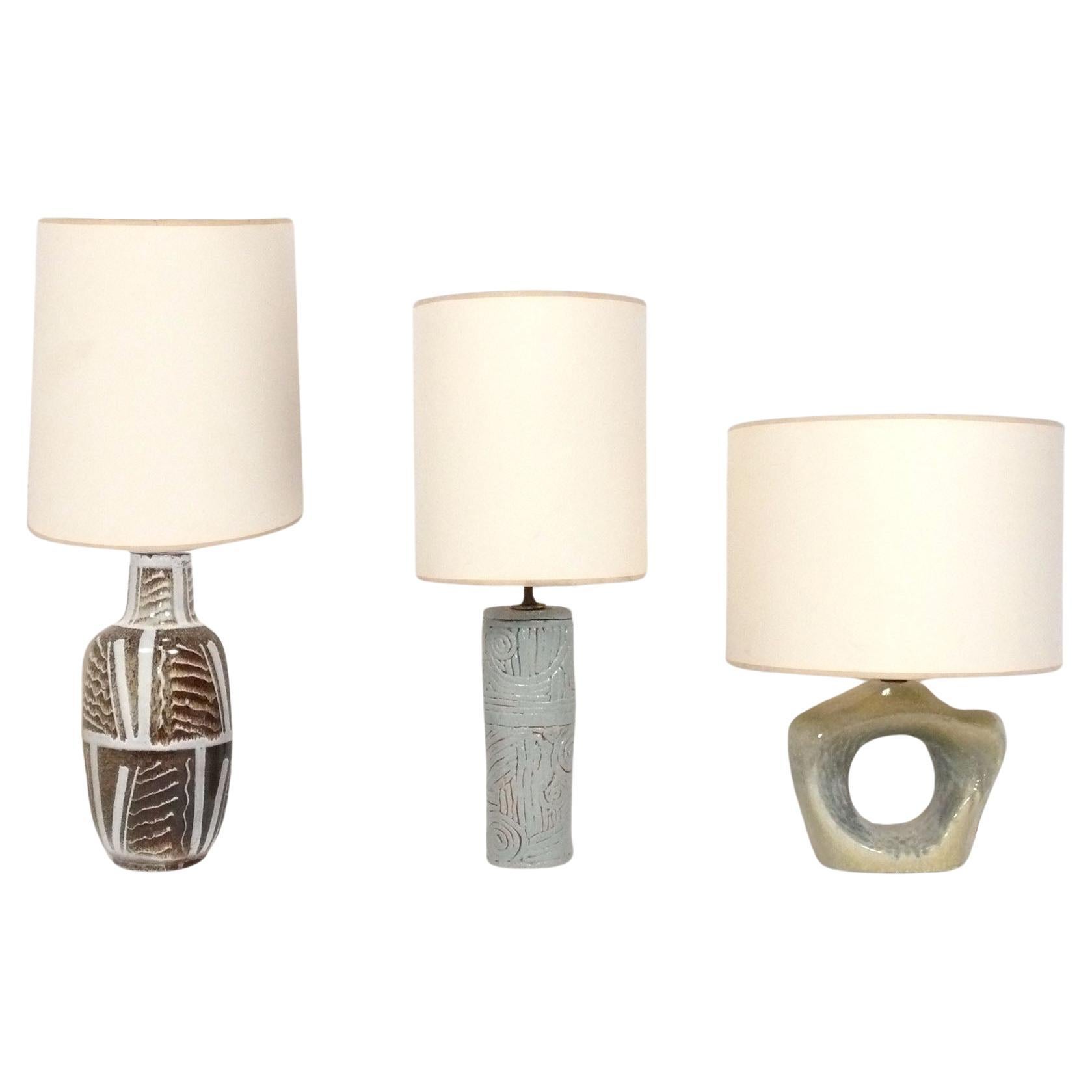 Selection of Mid Century Modern Ceramic Lamps