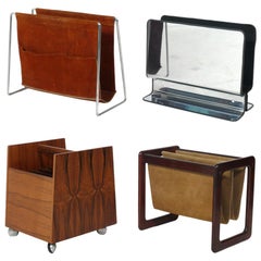 Selection of Mid-Century Modern Magazine Racks