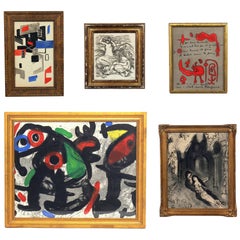 Selection of Modernist Art or Gallery Wall