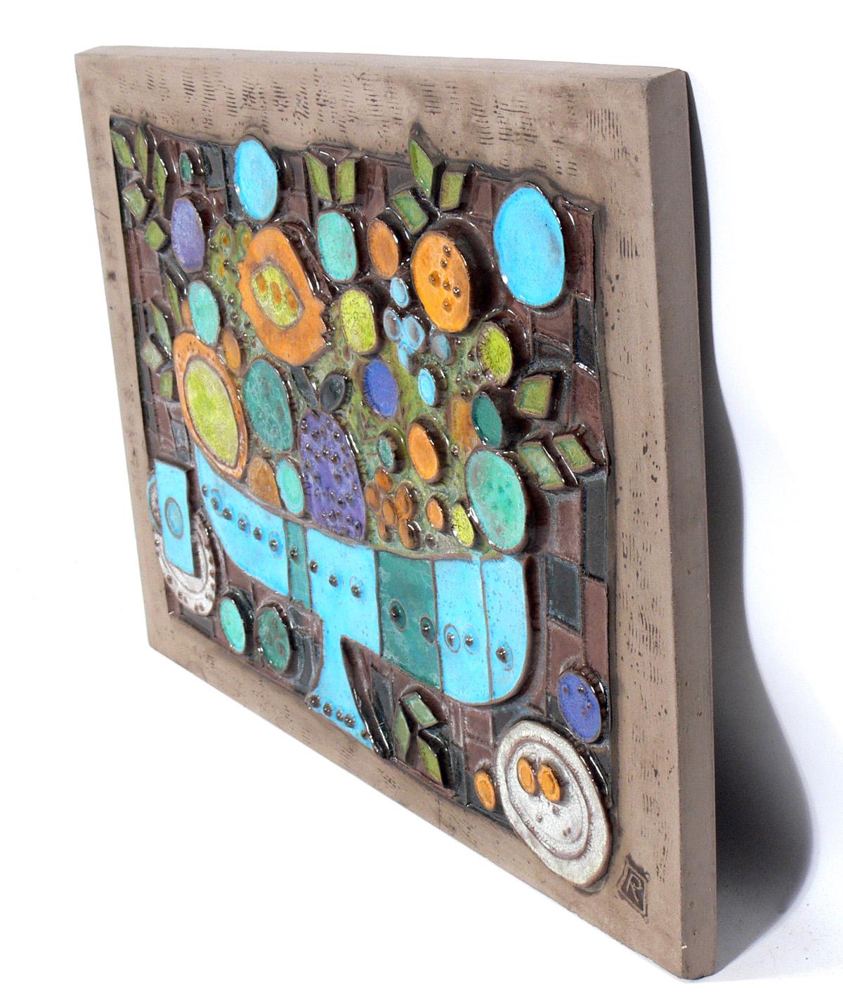 Ceramica Selezione di targhe in ceramica modernista in vendita
