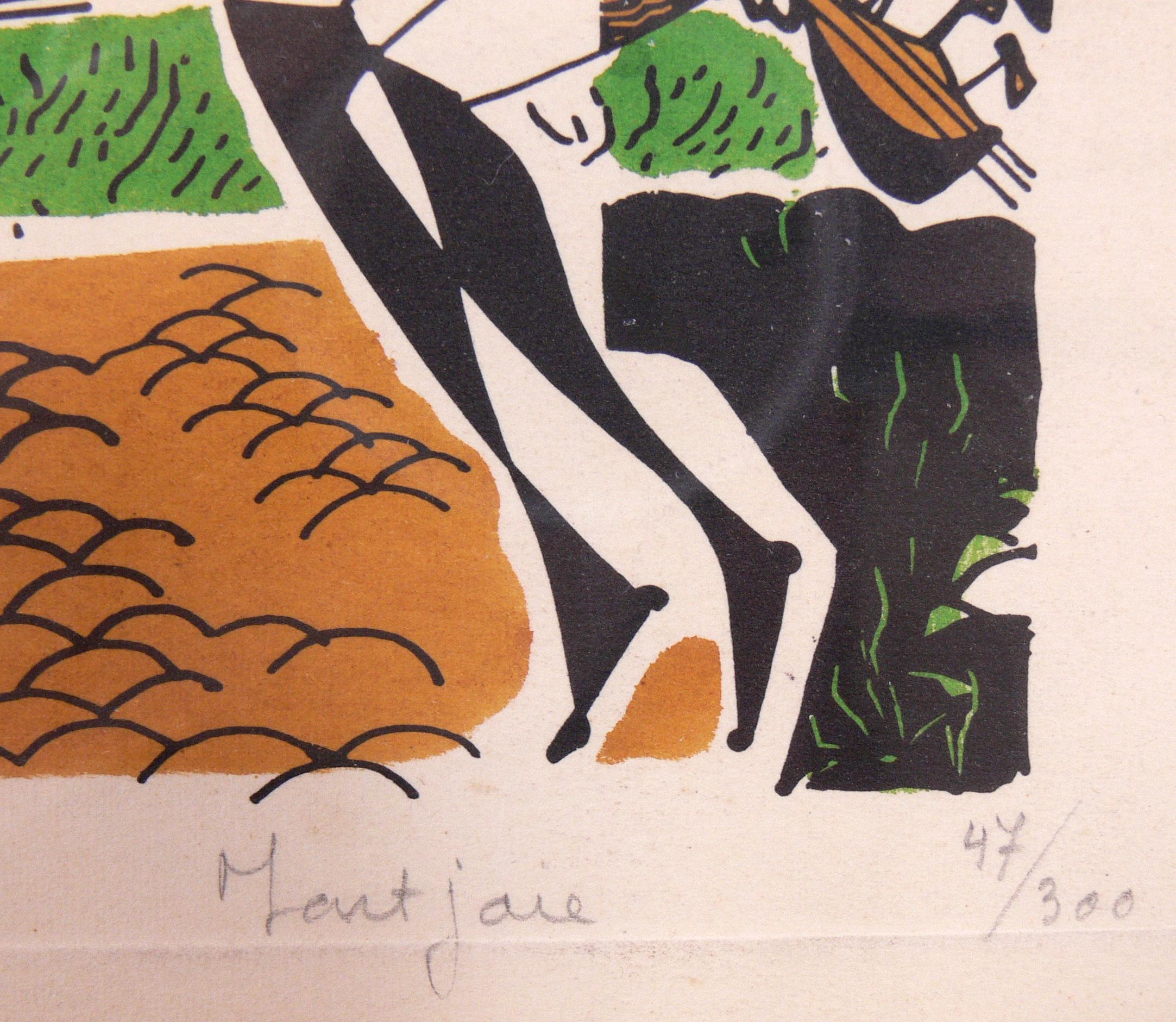 Mid-20th Century Selection of Modernist French Lithographs