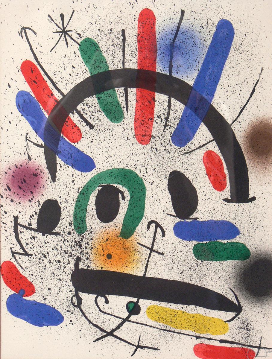Selección de Litografías Modernistas o Muro de Galería Moderno de mediados de siglo en venta